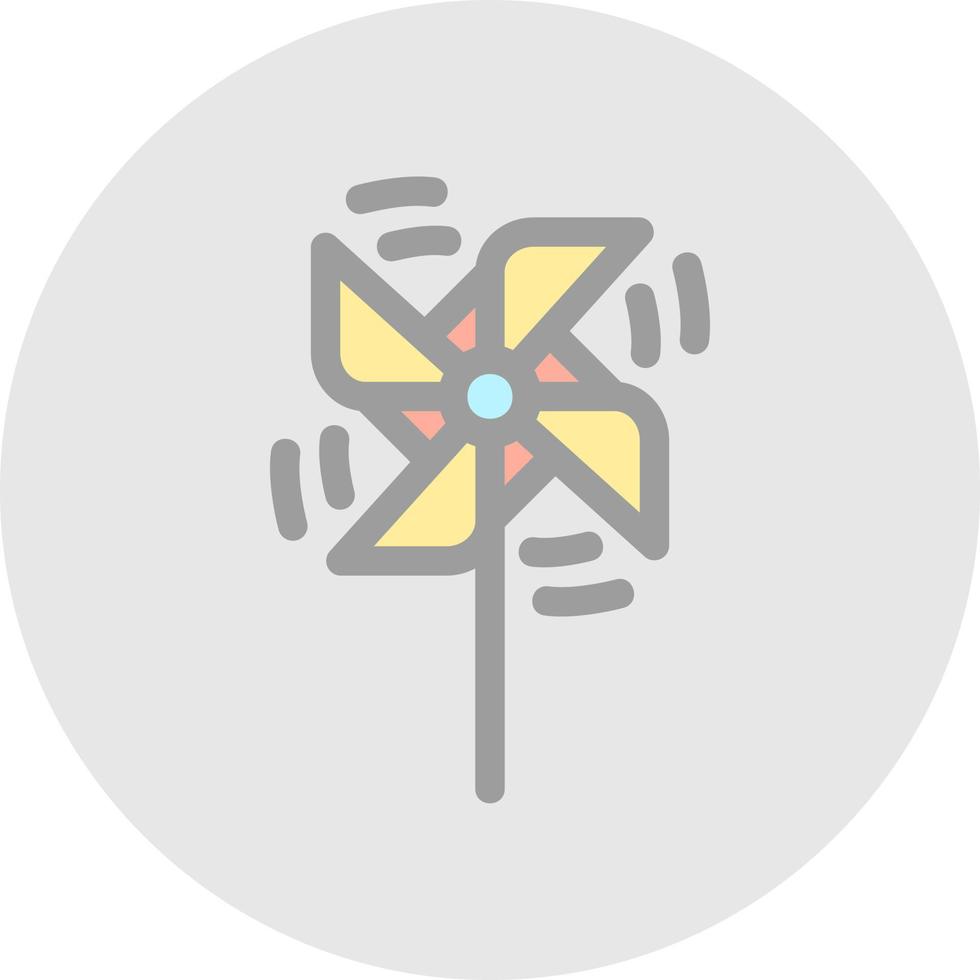 Pinwheel Vector Icon Design