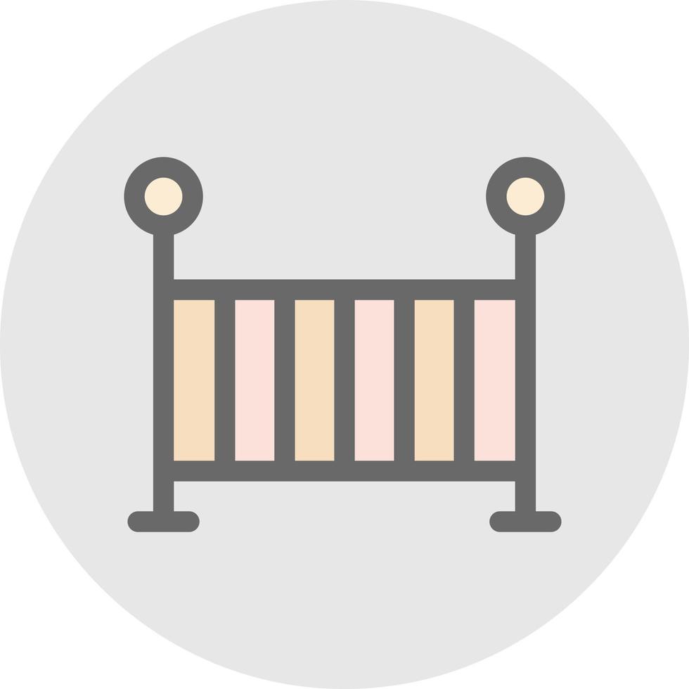 Baby Crib Vector Icon Design