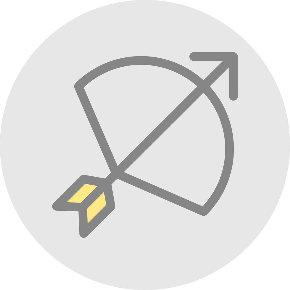 Bow Arrow Vector Icon Design