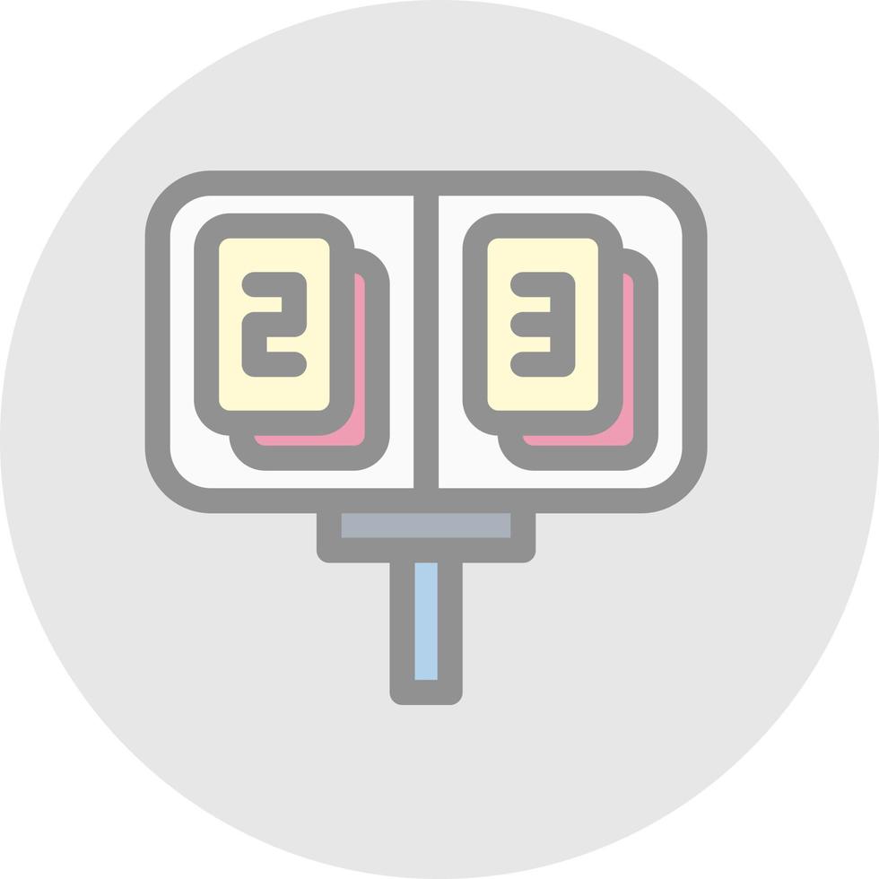 Scoreboard Vector Icon Design