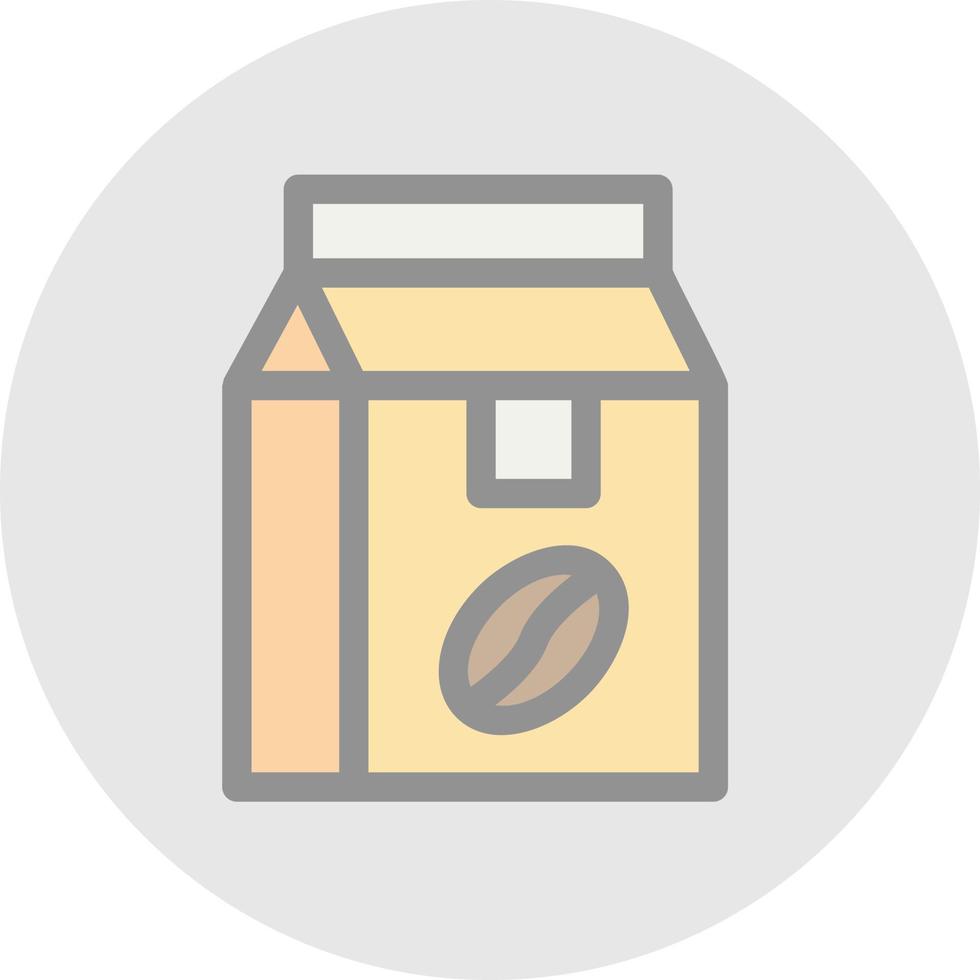 Coffee Bag Vector Icon Design