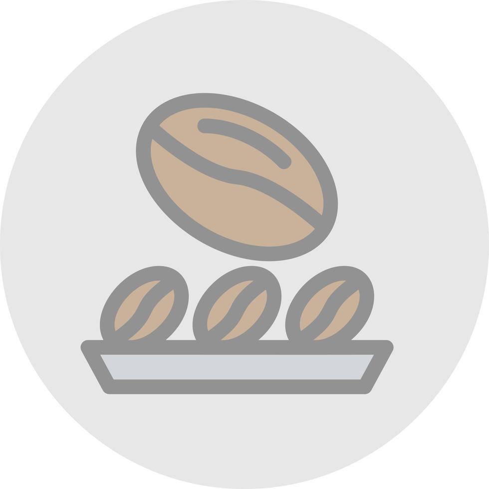 Coffee Beans Vector Icon Design