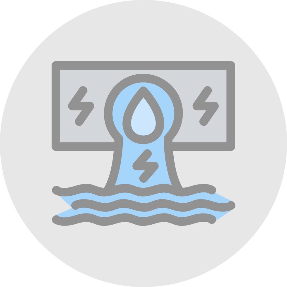 Hydroelectricity Vector Icon Design