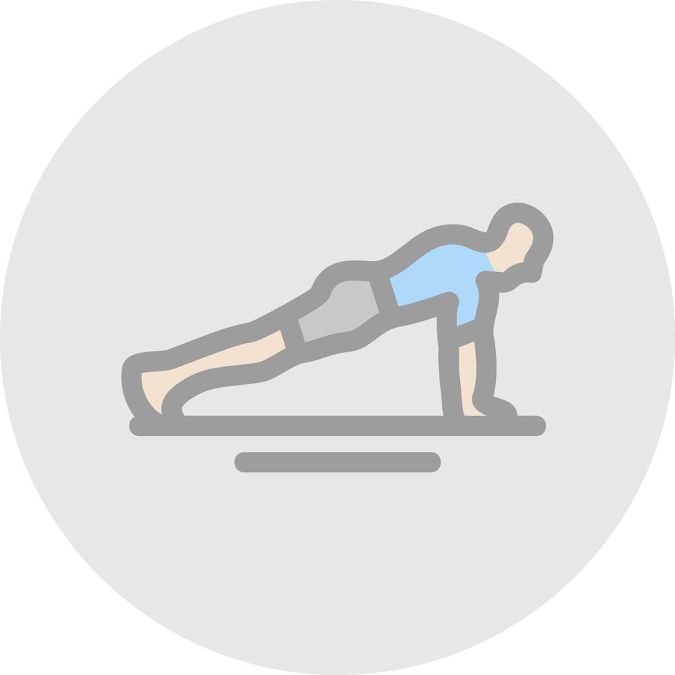 diseño de icono de vector de flexiones