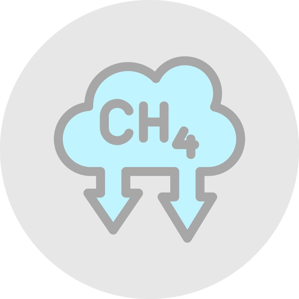 Methane Vector Icon Design