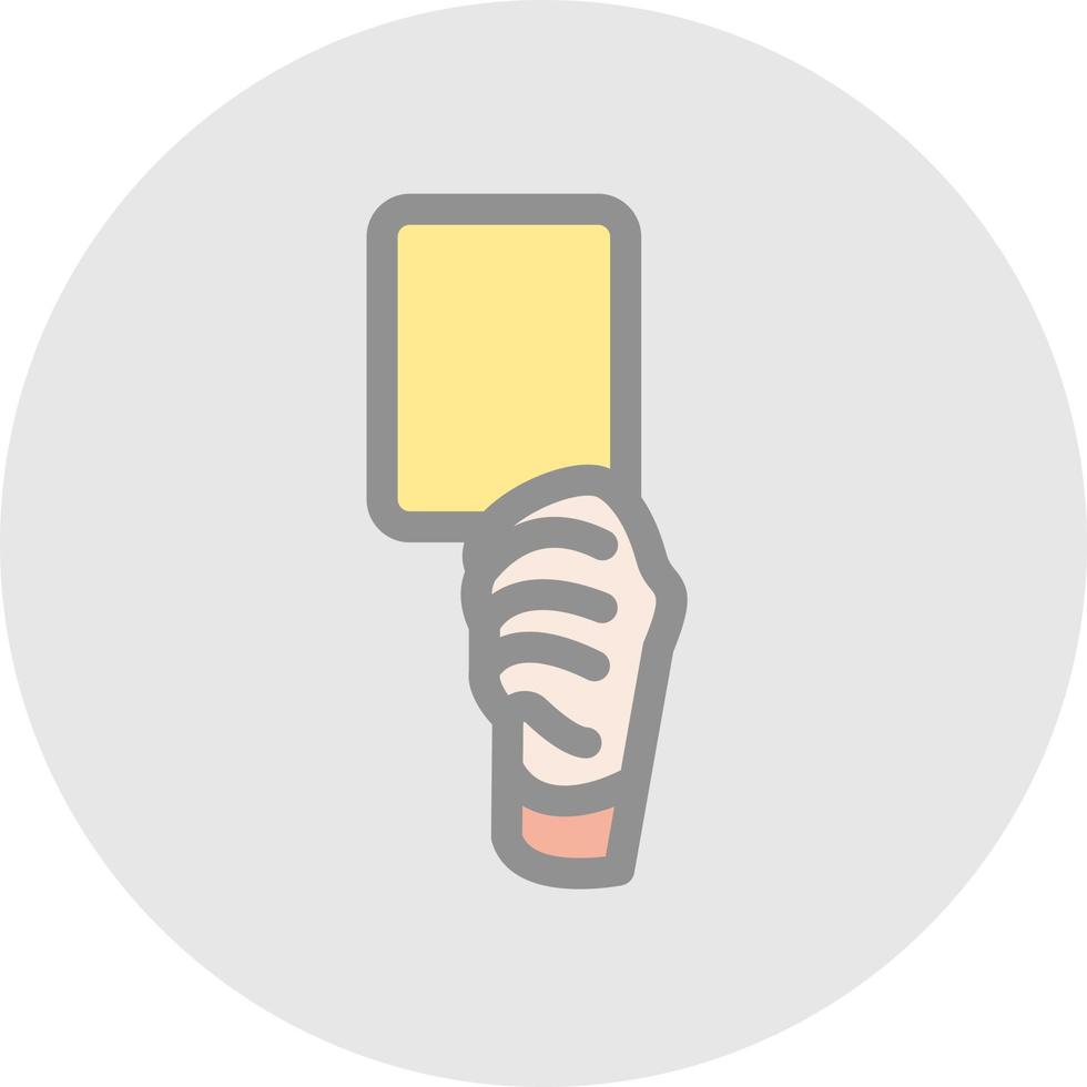 Yellow Card Vector Icon Design