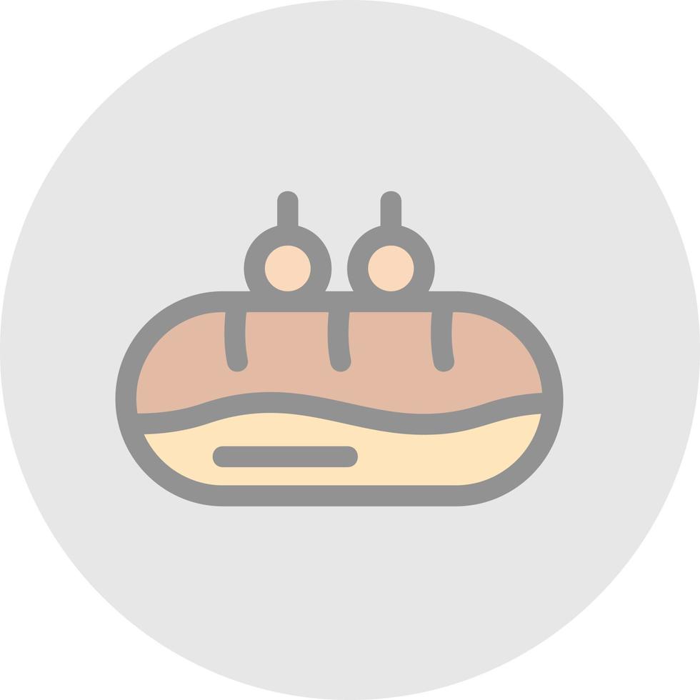 Eclair Vector Icon Design