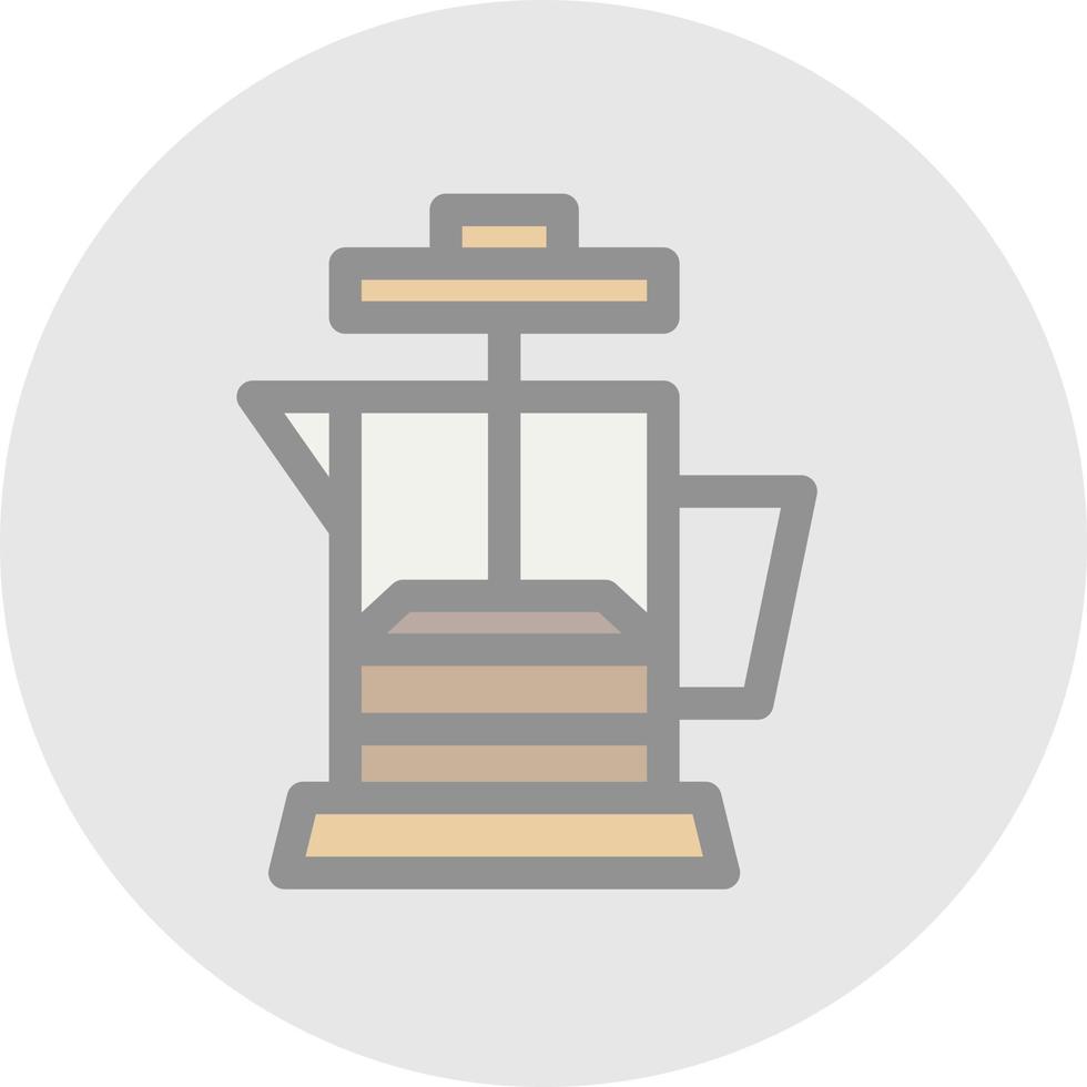 diseño de icono de vector de prensa de café