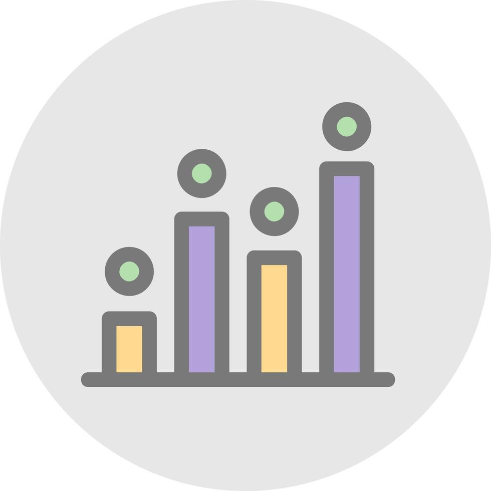 Statistical Analysis Vector Icon Design