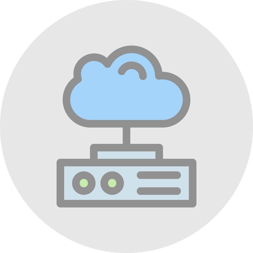 Cloud Storage Vector Icon Design
