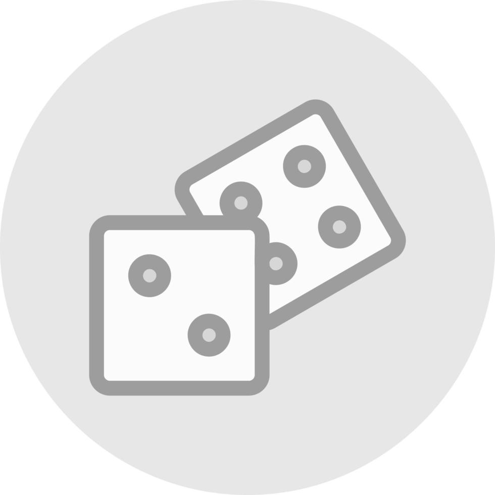 Dice Vector Icon Design