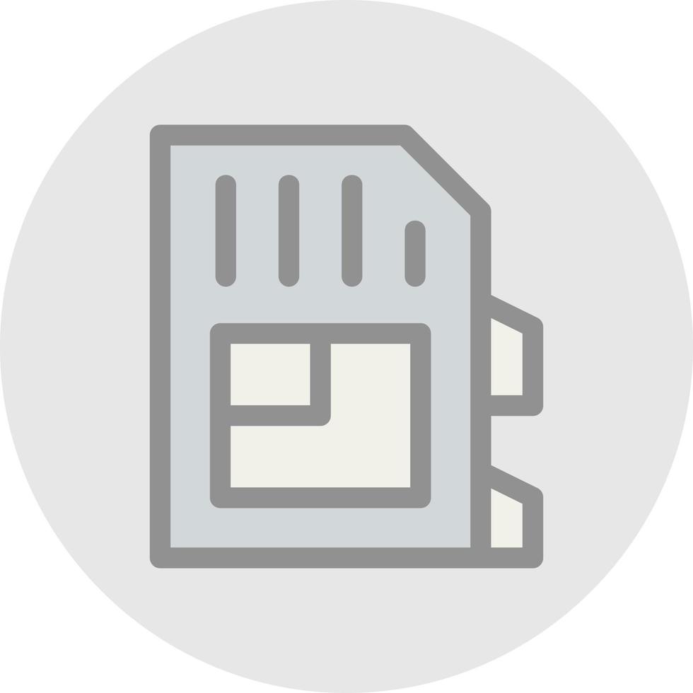 SD Card Vector Icon Design