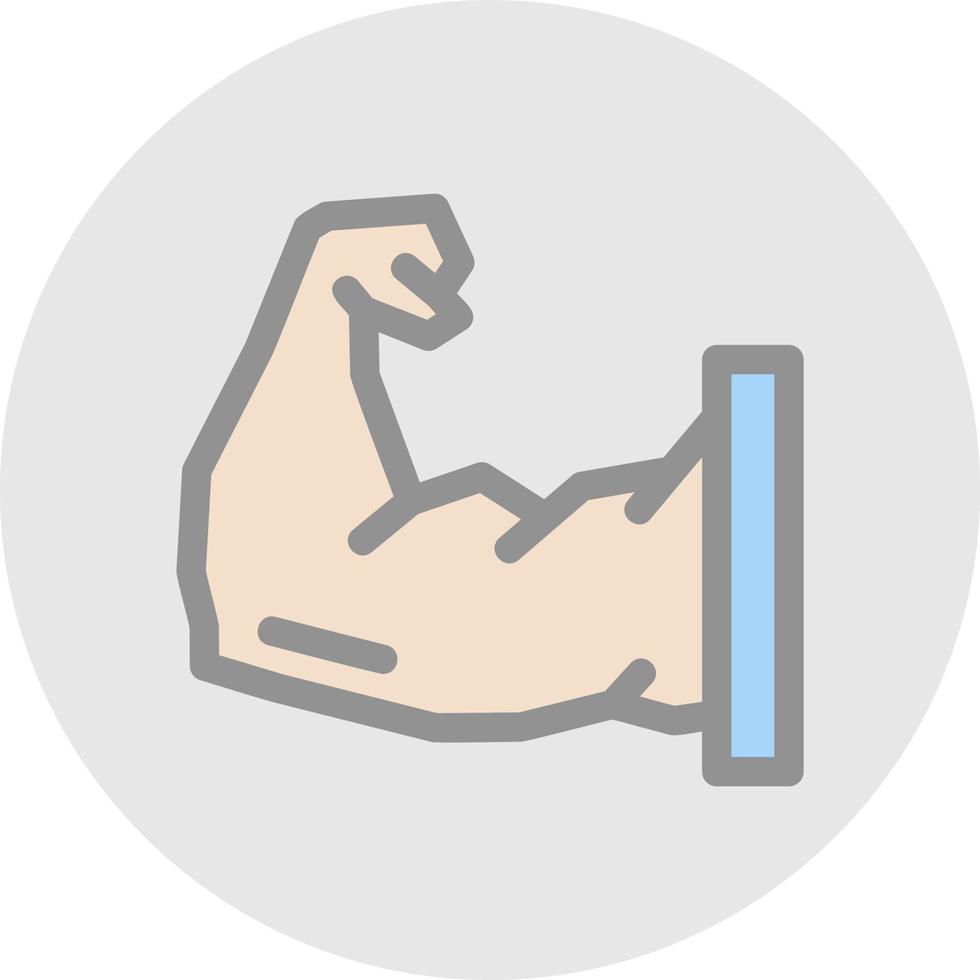 Arm Muscle Vector Icon Design