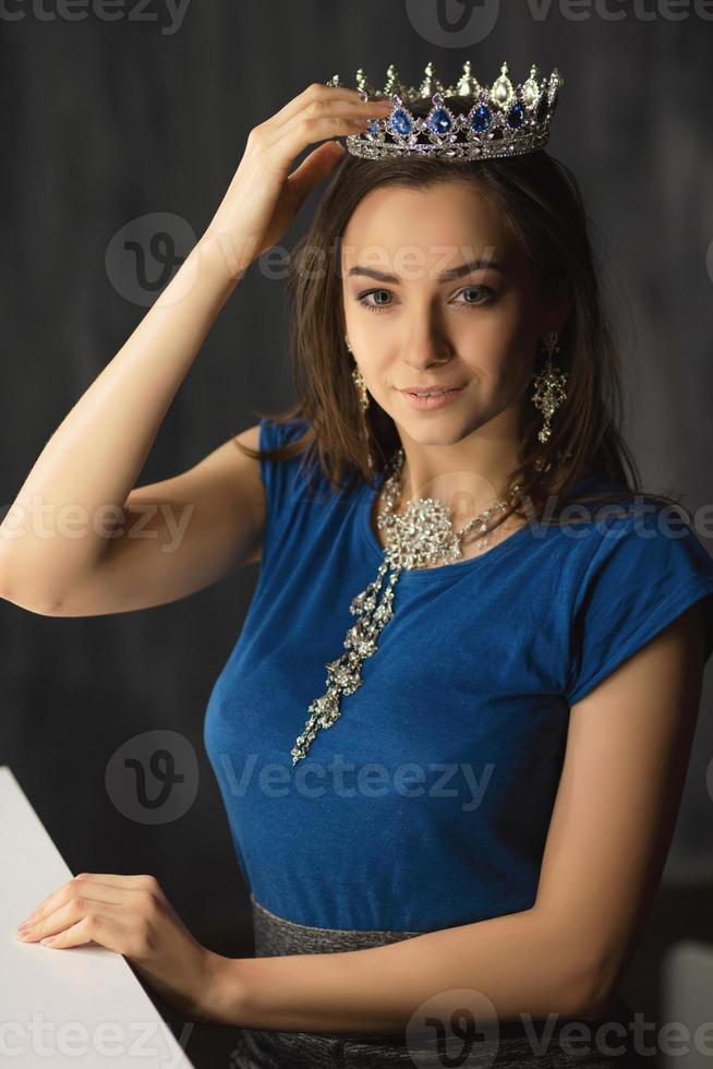 Portrait of a lovely young brunette photo