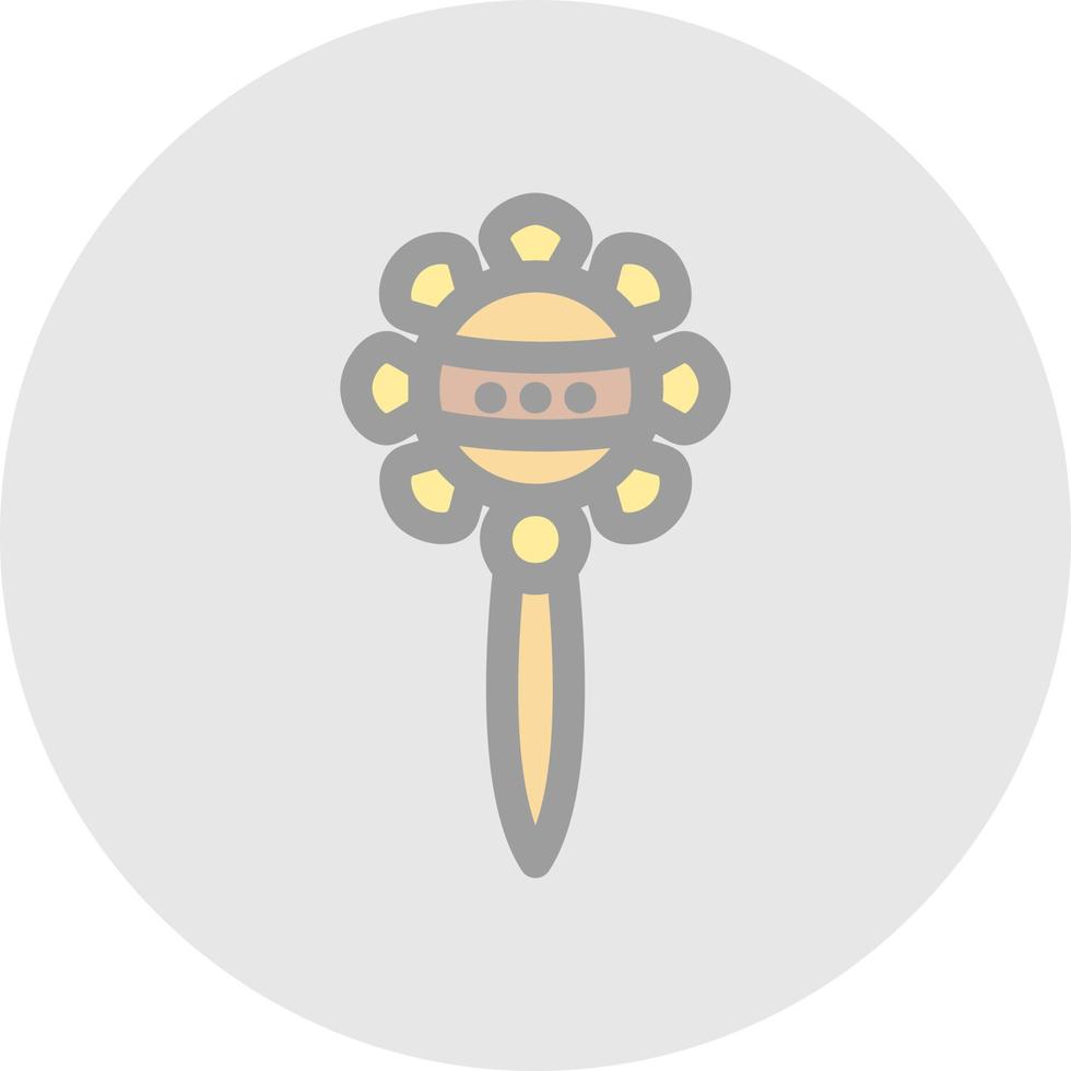 Rattle Vector Icon Design