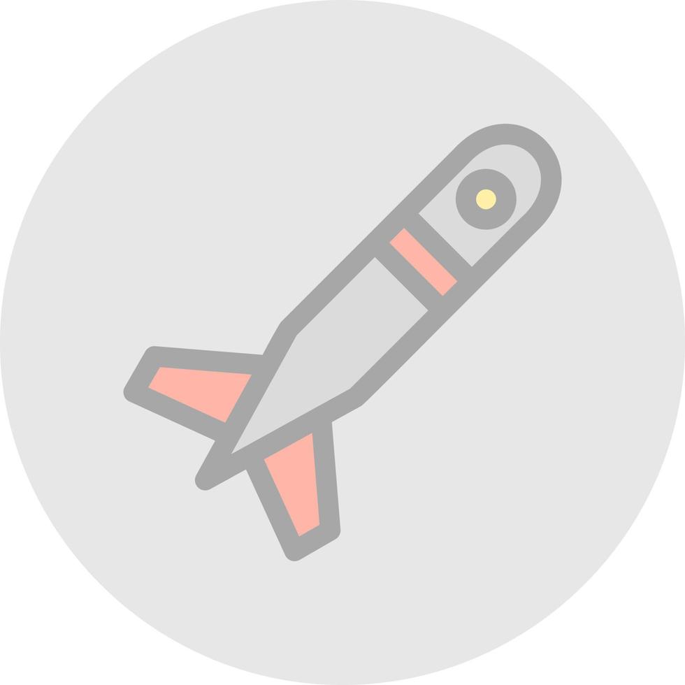 Missile Vector Icon Design