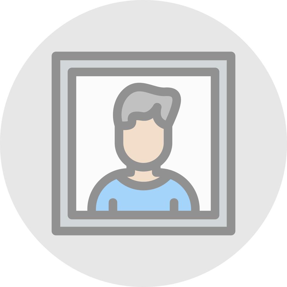 Passport Photo Vector Icon Design