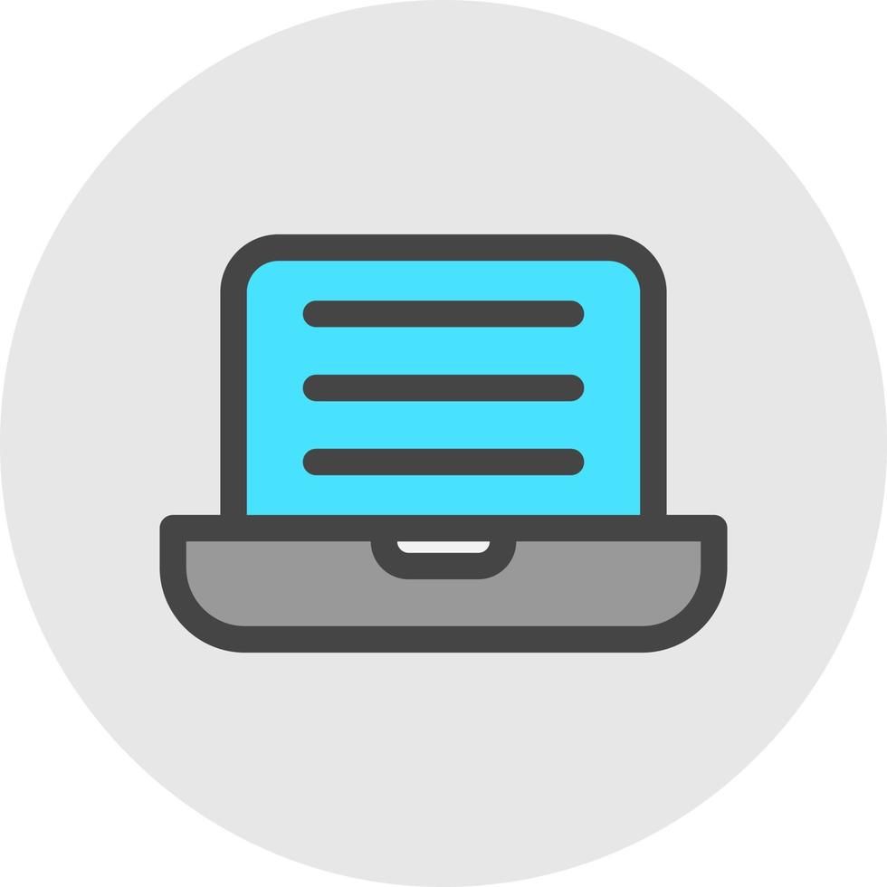 Laptop Vector Icon Design