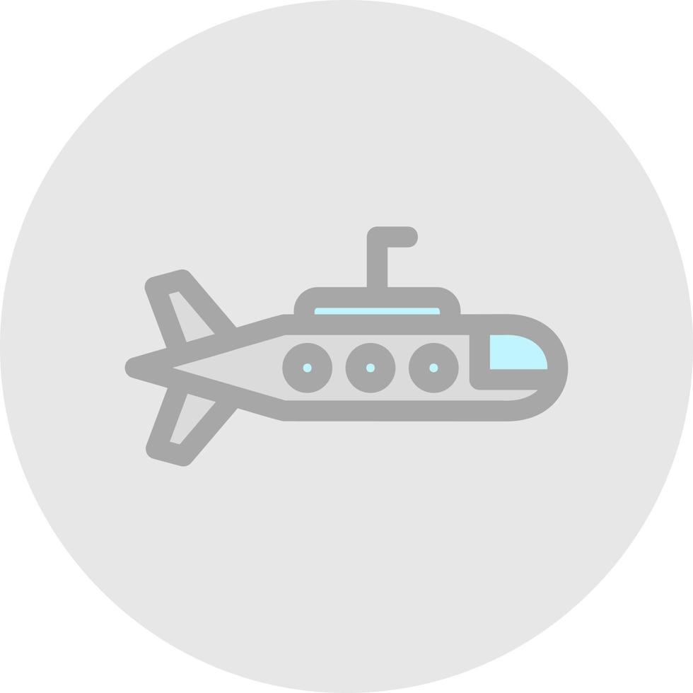 Submarine Vector Icon Design