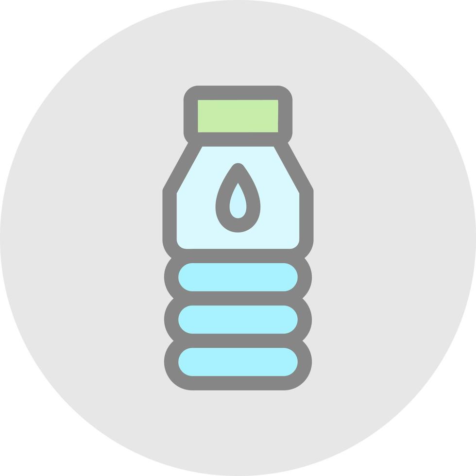 Water Flask Vector Icon Design