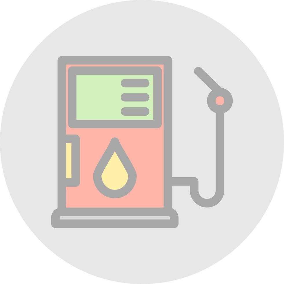 gas combustible vector icono diseño