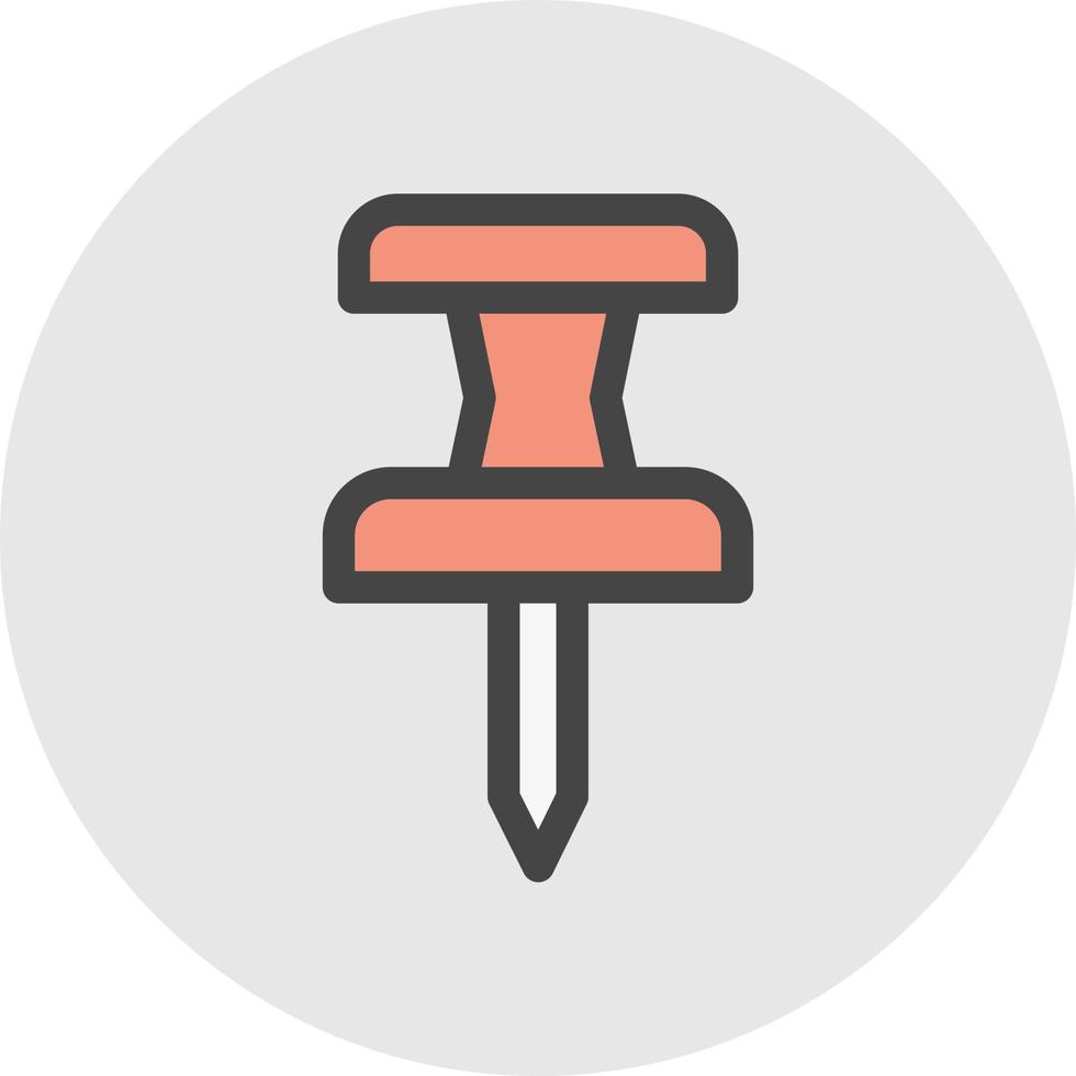 Push Pin Vector Icon Design