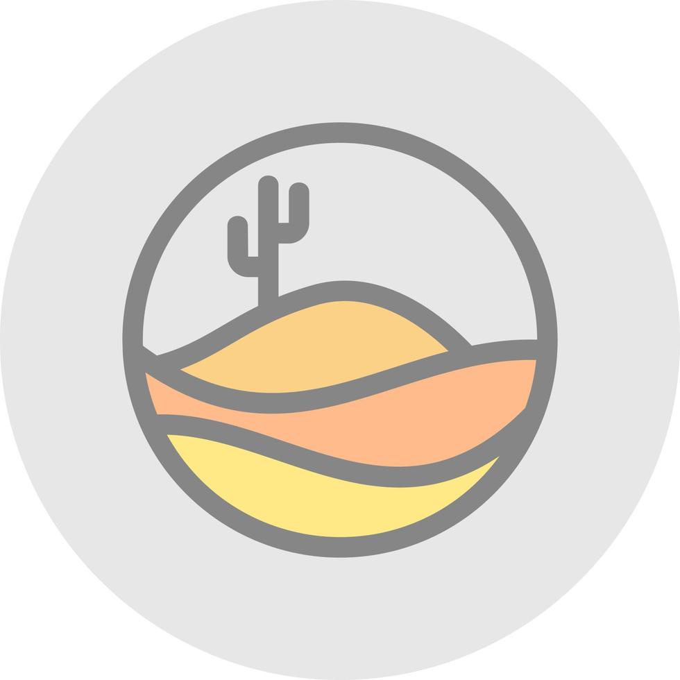 Desert Sand Vector Icon Design