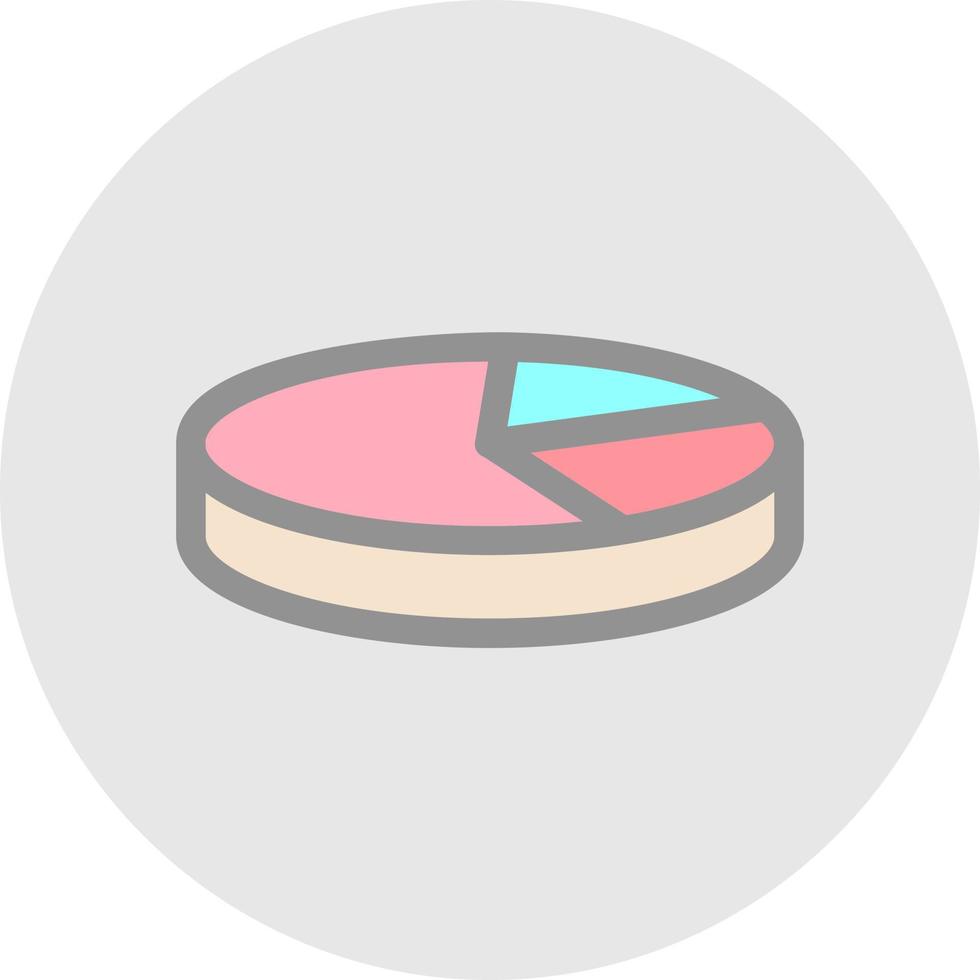 3D Pie Chart Vector Icon Design