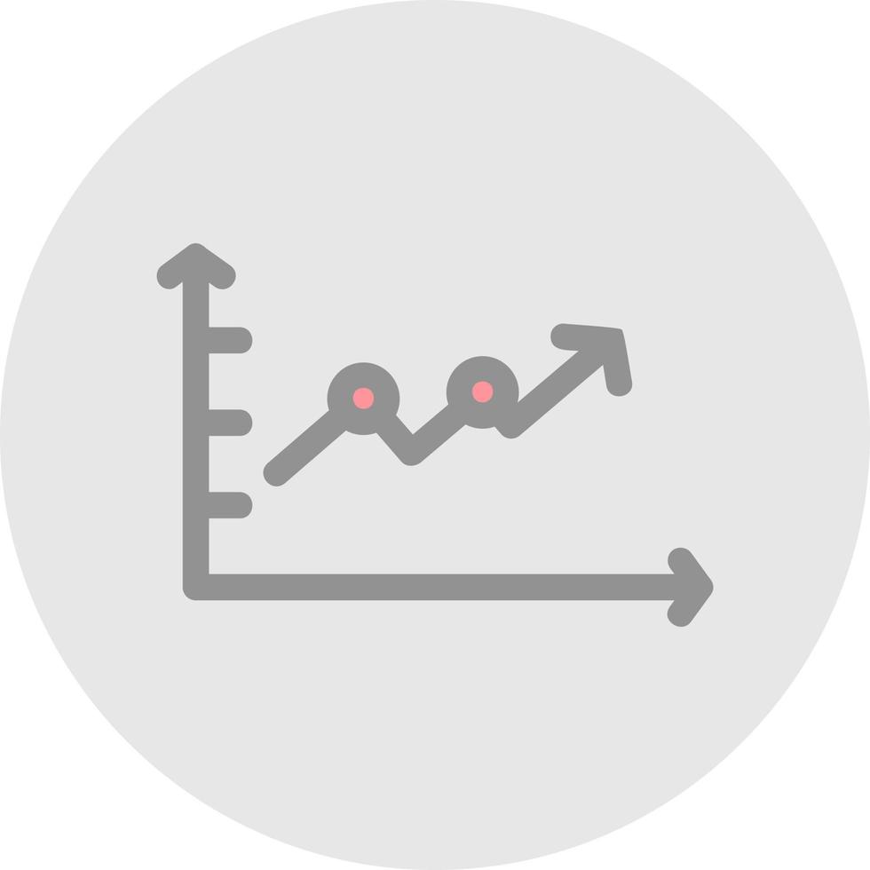Upward Trend in Graph Vector Icon Design