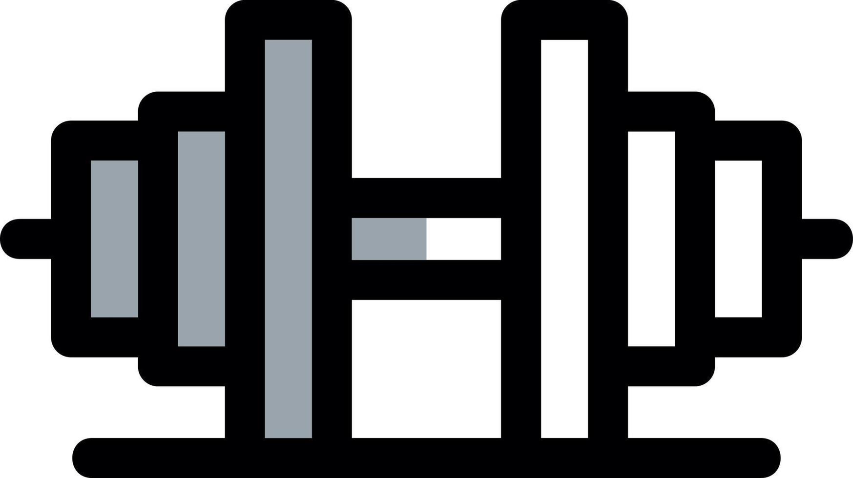 Barbells Vector Icon Design
