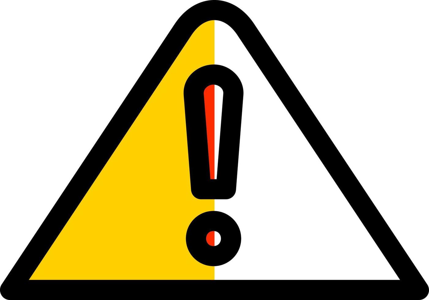 Warning Sign Vector Icon Design