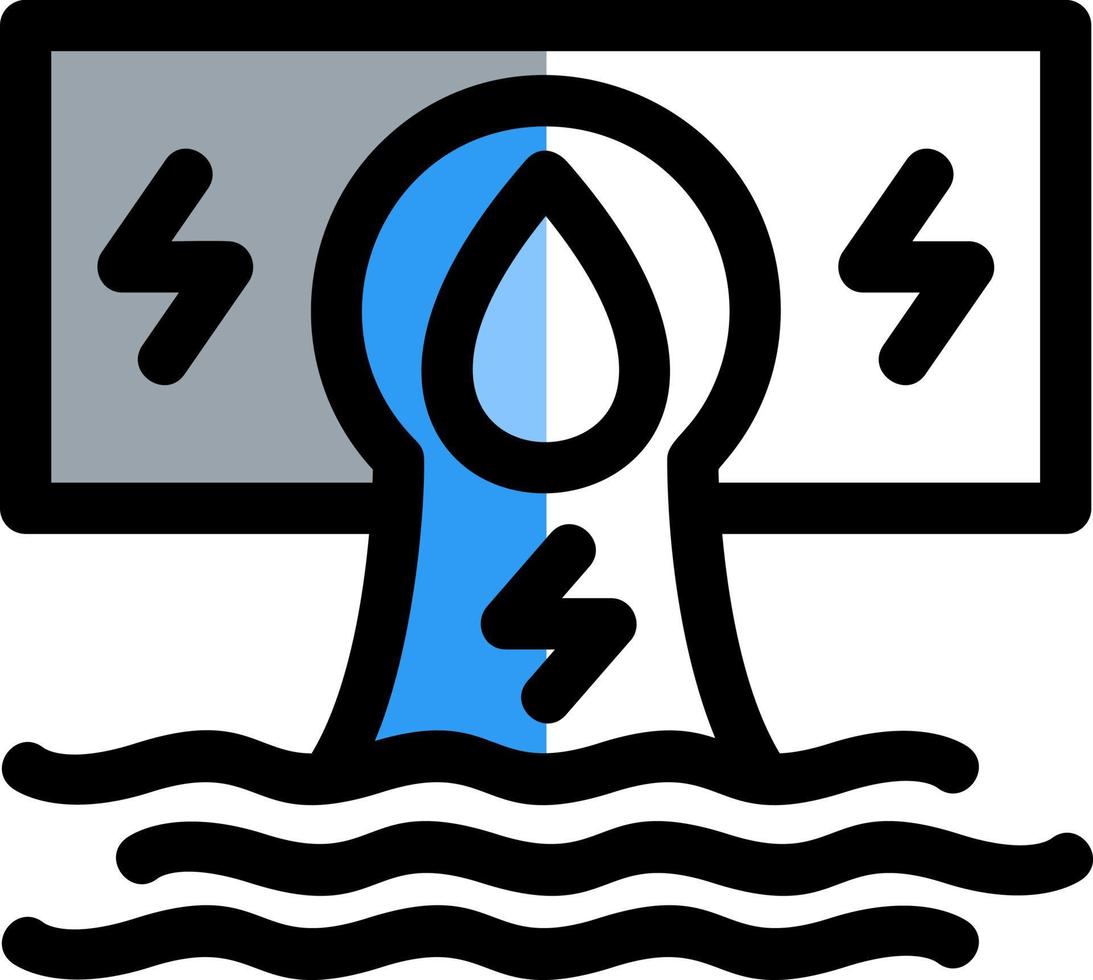 Hydroelectricity Vector Icon Design