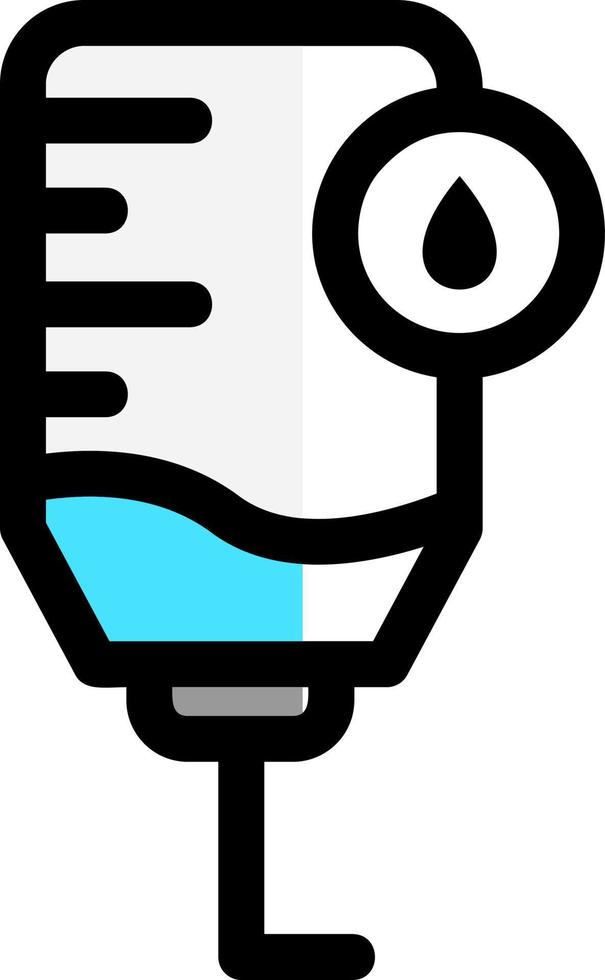 Blood Bag Vector Icon Design