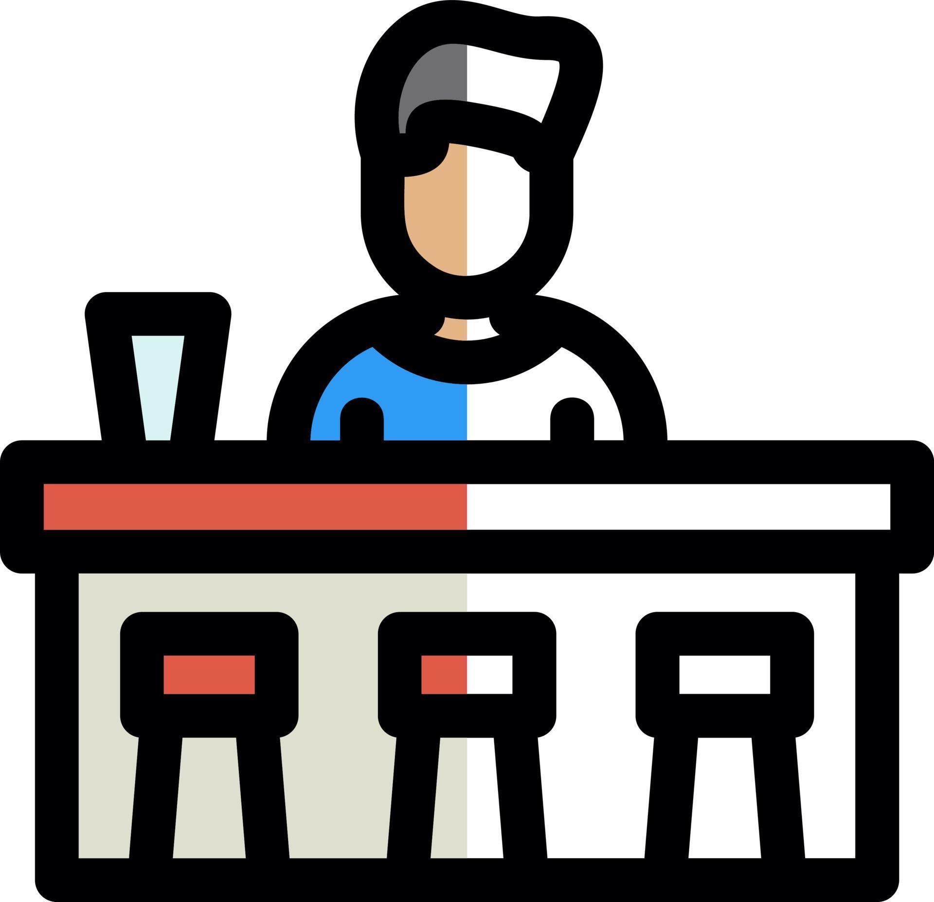 Bar Counter Vector Icon Design 20090575 Vector Art at Vecteezy