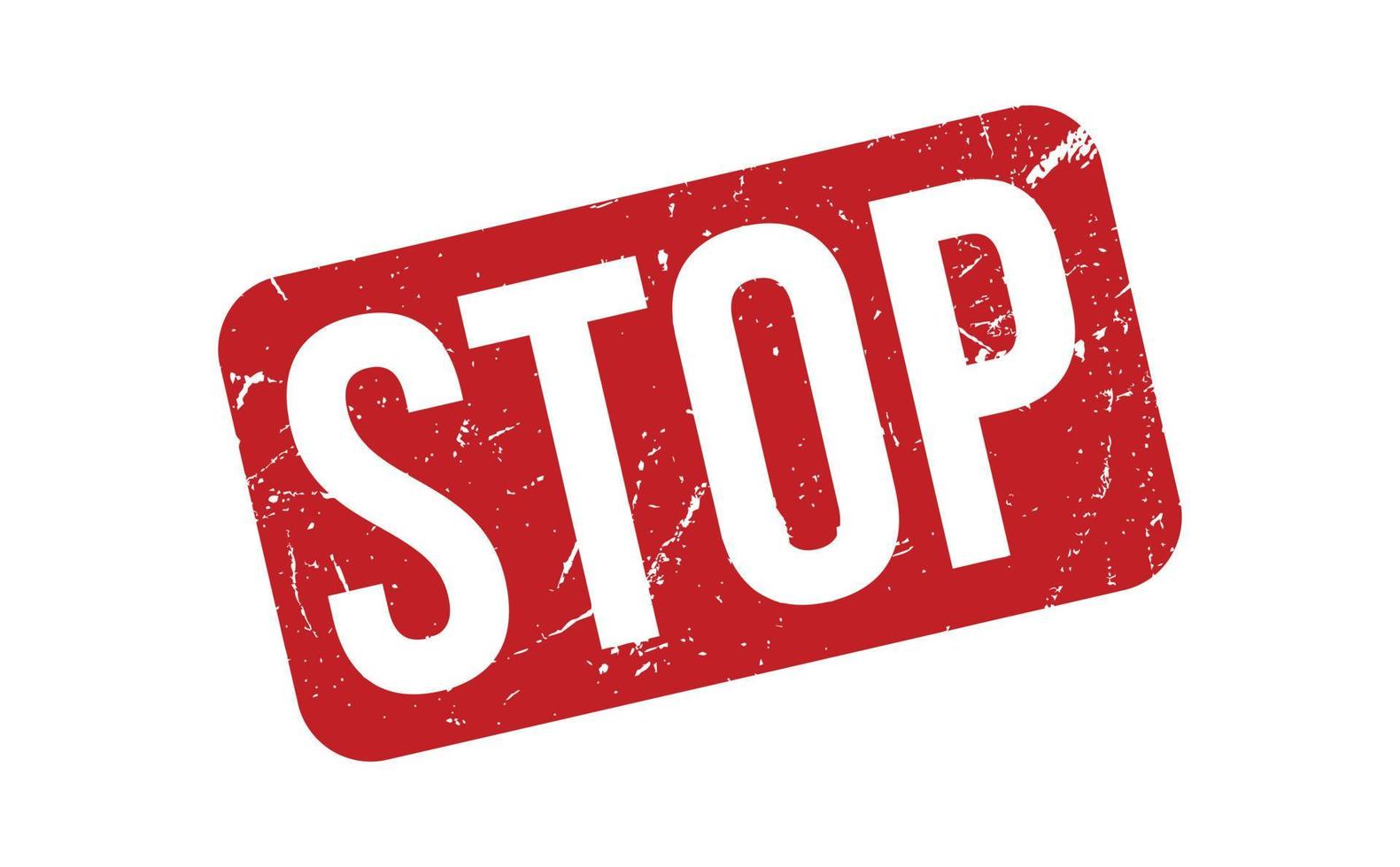 Stop Rubber Stamp. Red Stop Rubber Grunge Stamp Seal Vector Illustration - Vector
