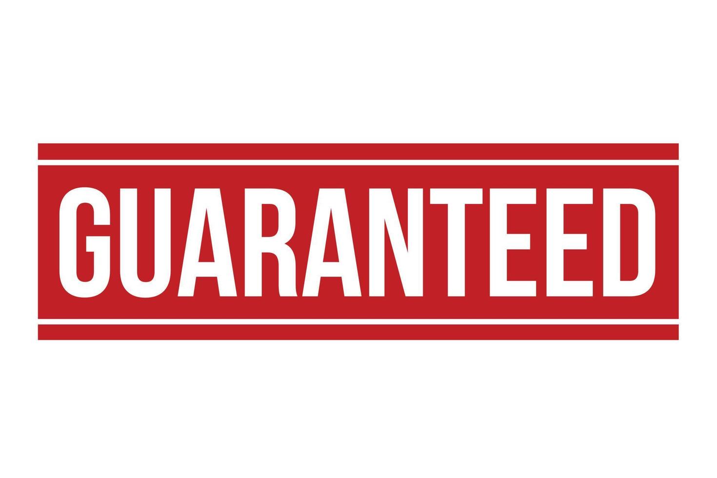 Guaranteed Rubber Stamp. Guaranteed Stamp Seal vector