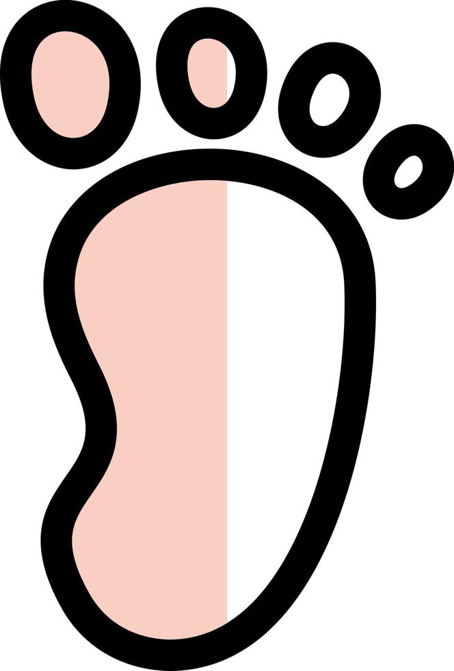 Footprint Vector Icon Design