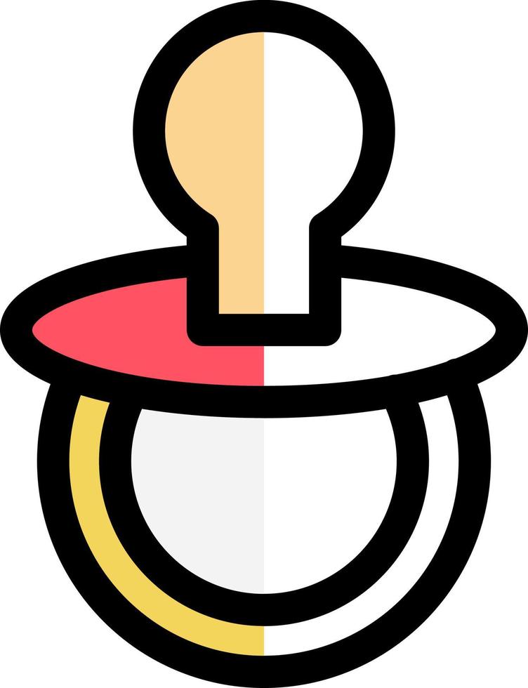 Pacifier Vector Icon Design