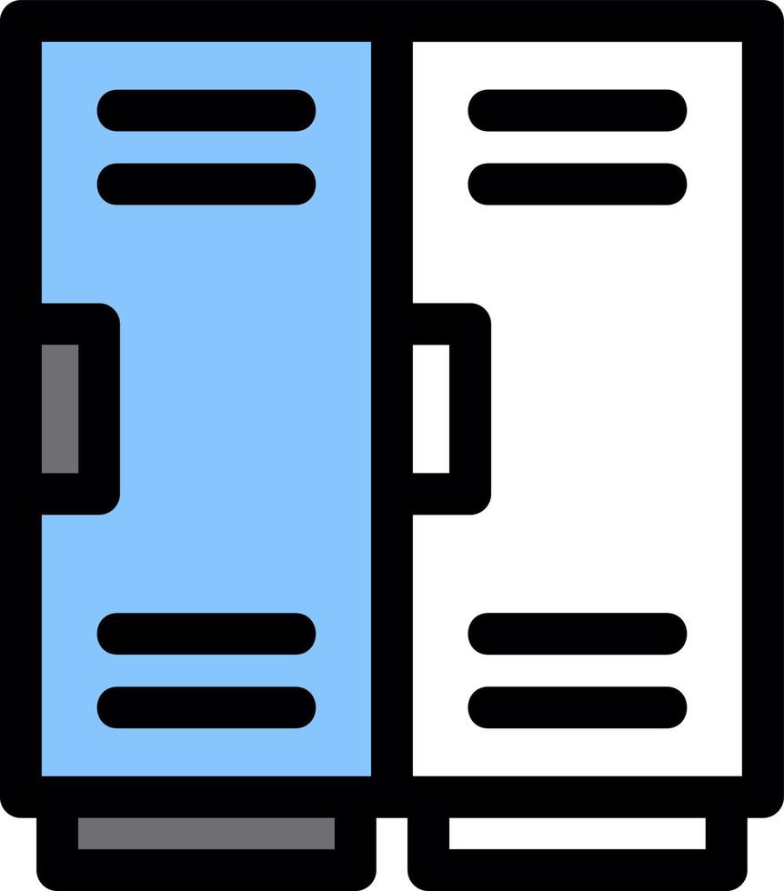 Locker Vector Icon Design