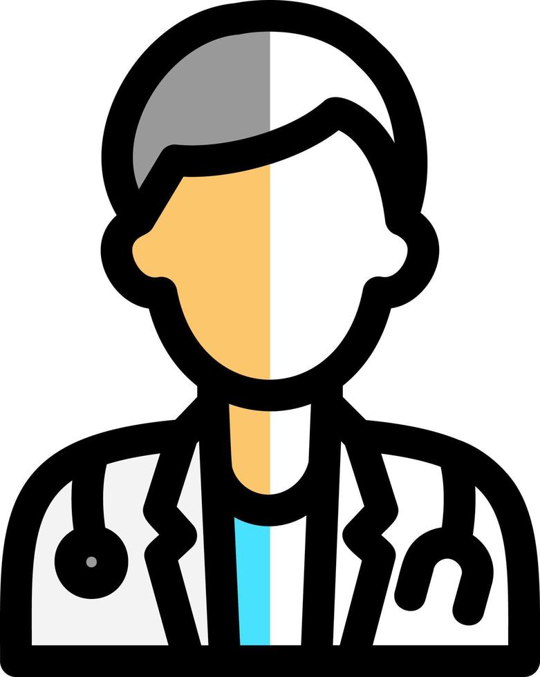 Male Doctor Vector Icon Design