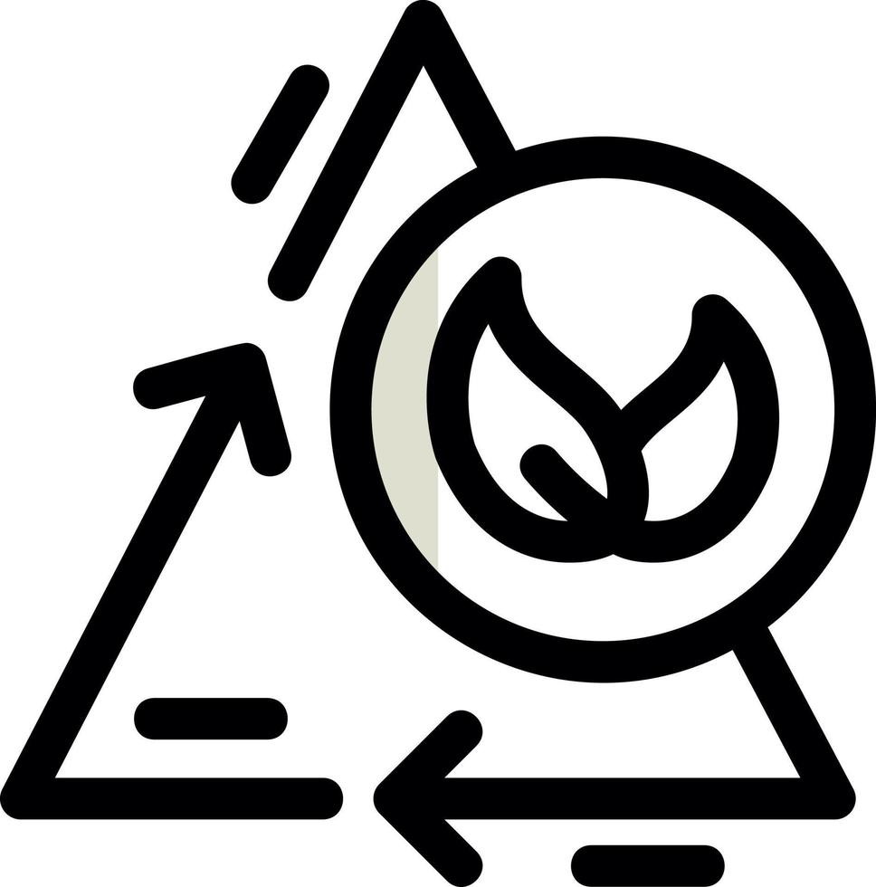 Zero Emission Vector Icon Design
