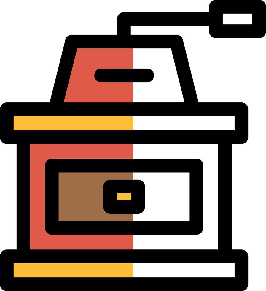 Coffee Mill Vector Icon Design