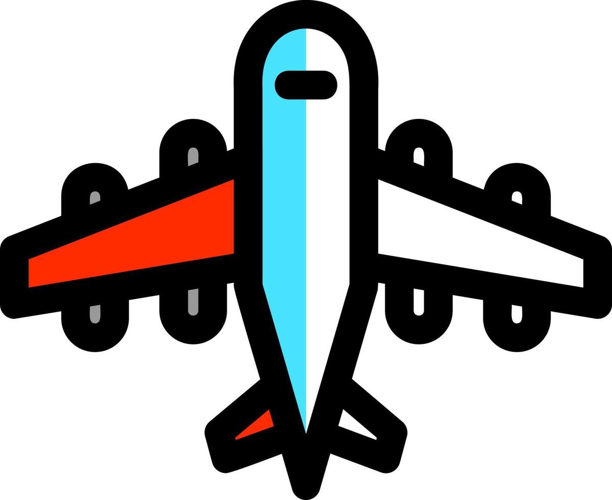 diseño de icono de vector de avión