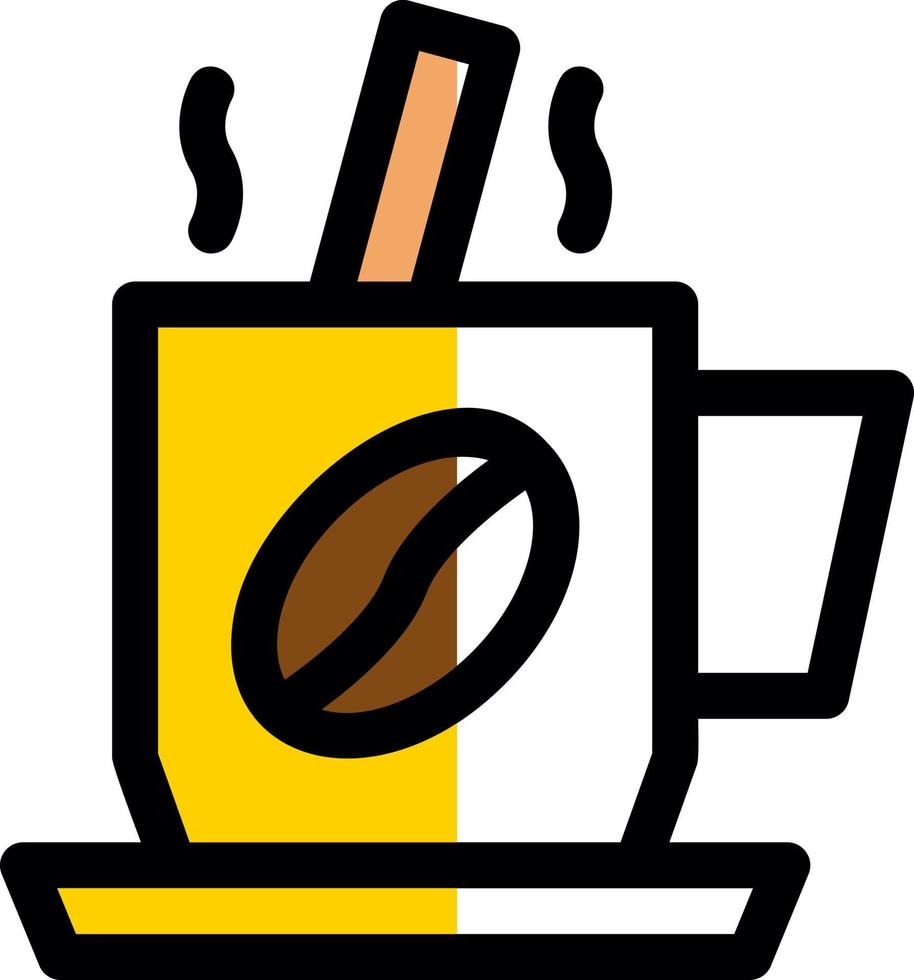 Coffee Mixing Vector Icon Design