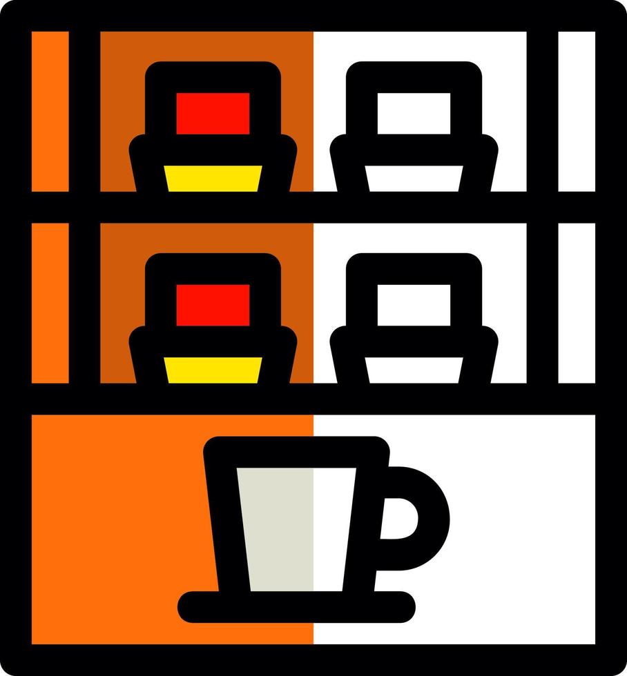 Cafe Showcase Vector Icon Design