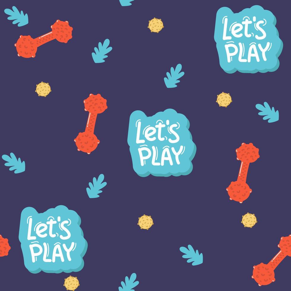 Seamless pattern with hand drawn dogs items. Animals pattern. Dogs background. Good for printing on textiles, wrapping paper, wallpapers. vector