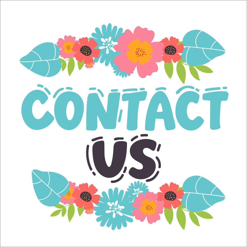 contact us isolated on white. contact us sticker. contact us peeler. contact us sign. vector