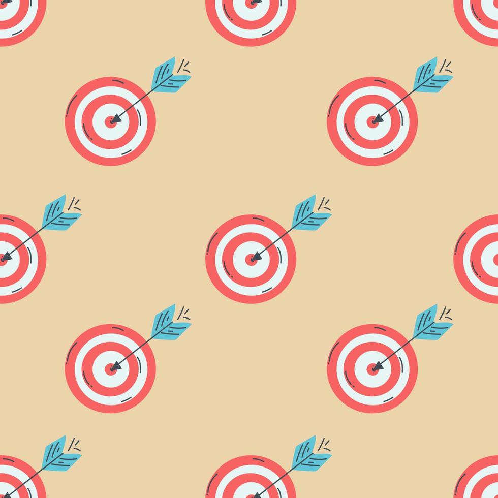 Business icons seamless pattern - can be used to illustrate management, productivity, success, financial growth. vector