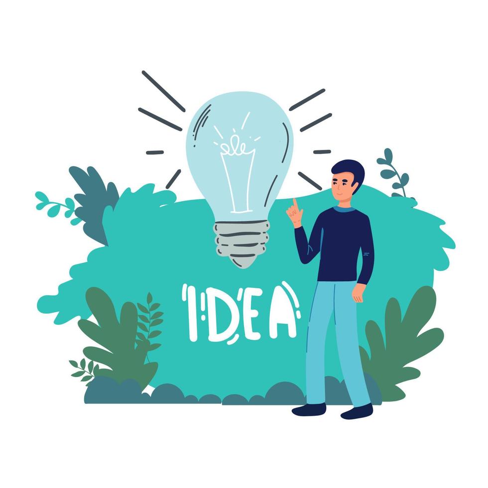 business people with idea.office team. man for banner landing page vector