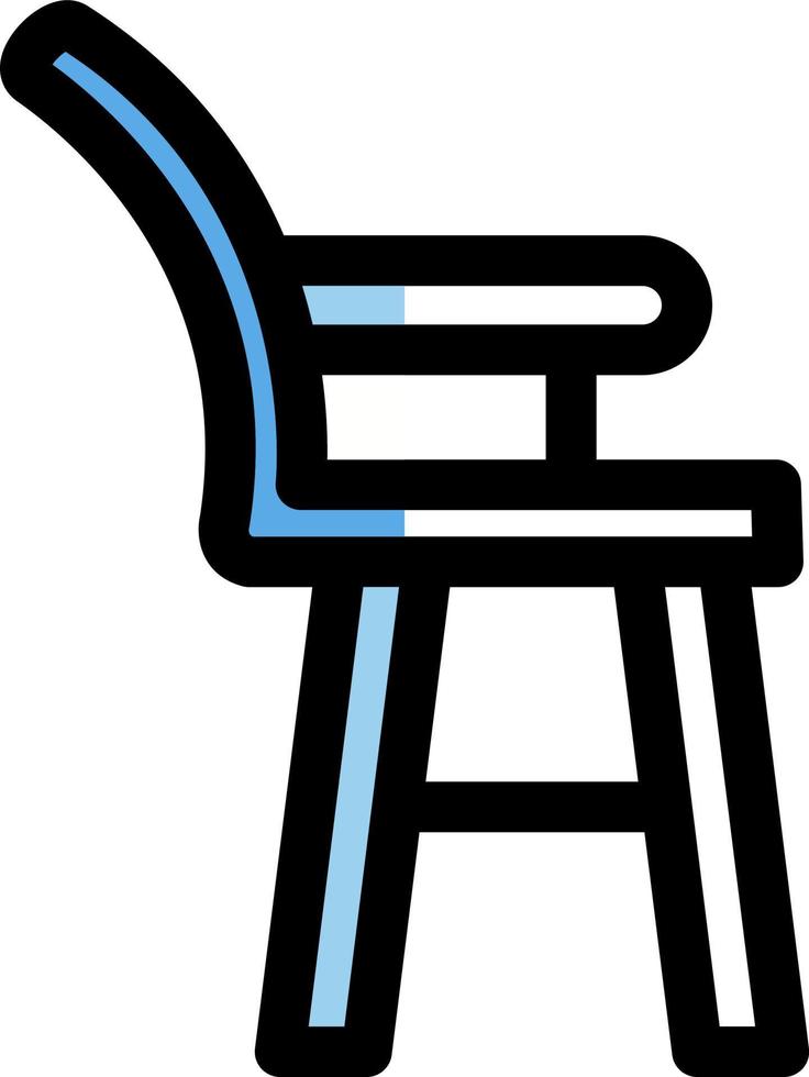 High Chair Vector Icon Design